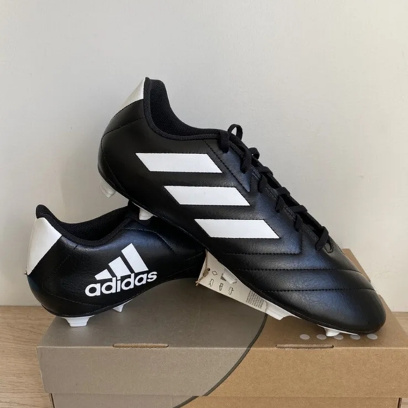 Adidas Goletto VII FG Low Mens Soccer Cleats Black White EE4485 NWT - Picture 2 of 4